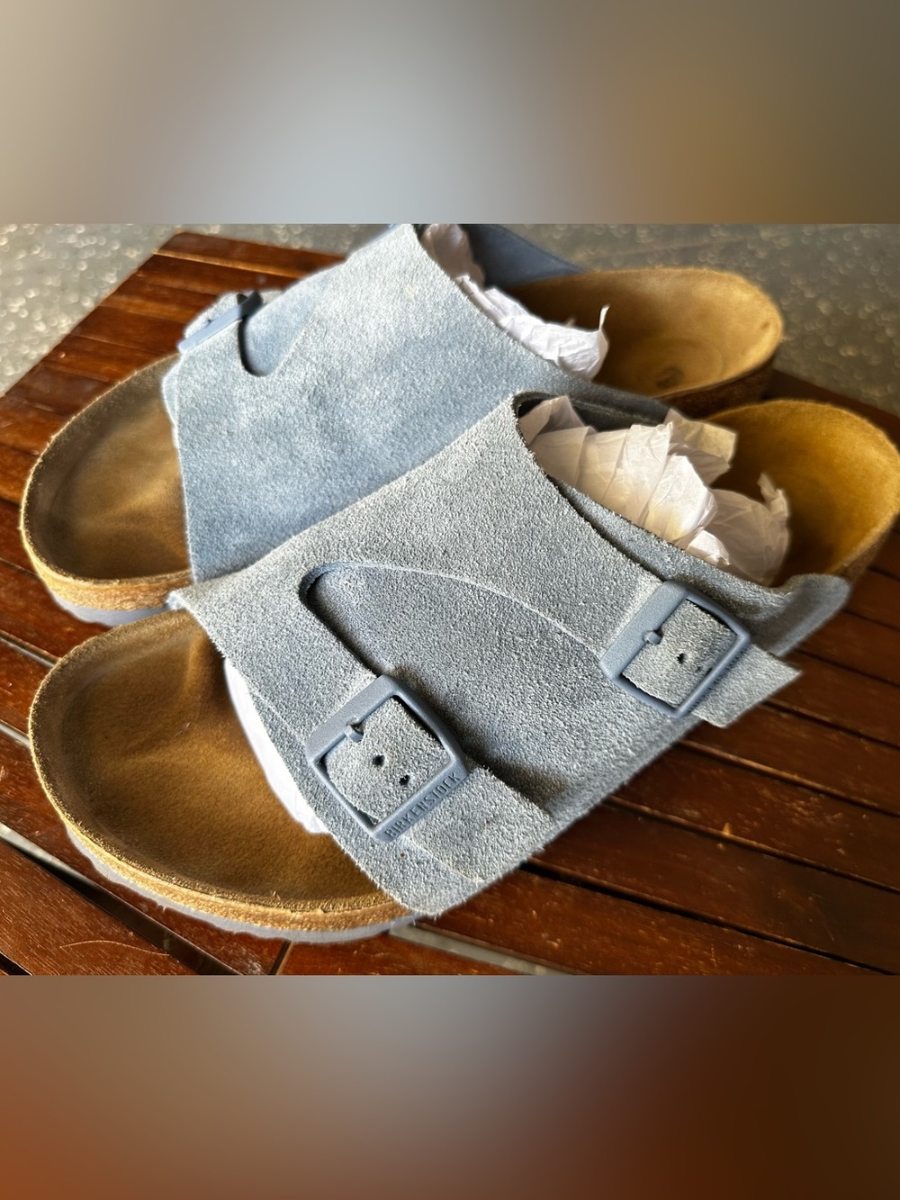 Birkenstock Zurich Slide Elemental Blue clog